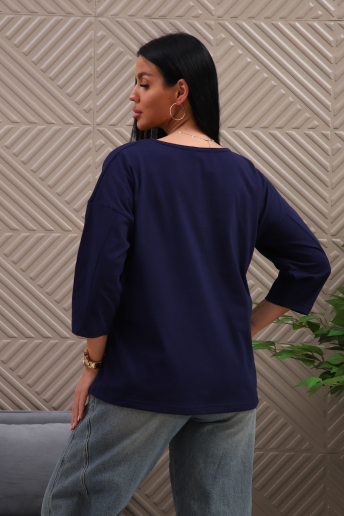 Женская туника 29537 / темно-синий