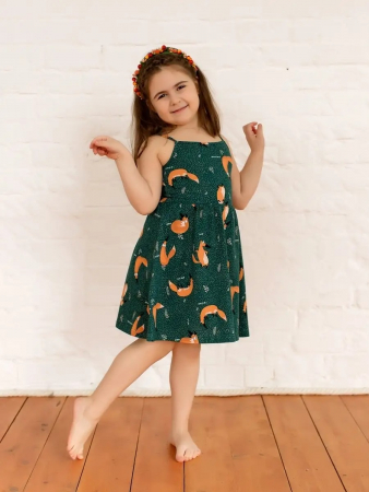 Детский сарафан "Кокетка" / Изумрудный арт. дк169и