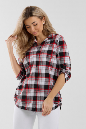 Женская рубашка 36988 / красный