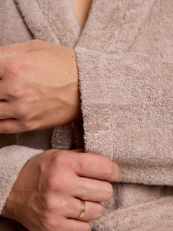 Халат мужской Комфорт-4 / серо-бежевый