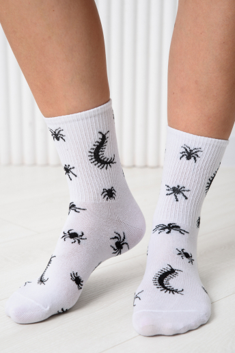 Носки стандарт женские Сороконожка (набор 3 пары) / белый