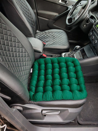 Подушка автомобильная на сиденье "АВТО-БИО" 50x45 / зеленая