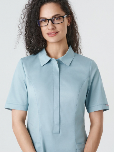 Платье медицинское женское 235.0 / Серо-голубой