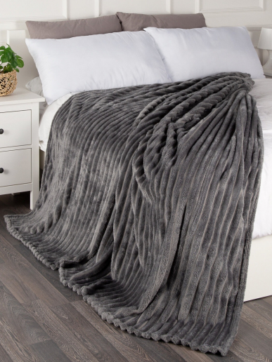 Плед велсофт полоса ОПТ / В ассортименте