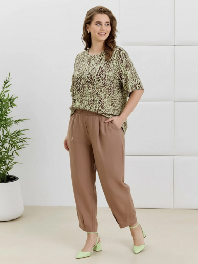 Женские брюки Габриэлла Б-072 / коричневый