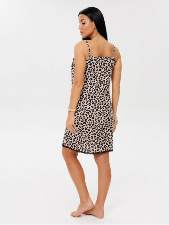 Женская сорочка Сор-96(К) / Бежевый (леопард)