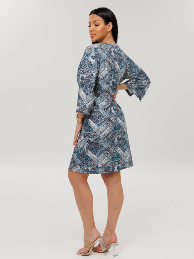 Женская туника Т-222(К) / Бирюзовый (узоры)