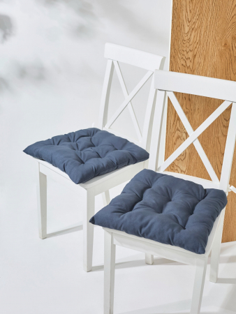 Кухонная подушка на стул (габардин) арт.GB40 / Графит