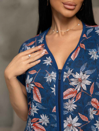 Женский халат мод.469/35 / Индиго