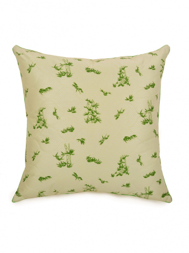 Подушка бамбук тик х/б  двухкамерная на молнии ПБ024