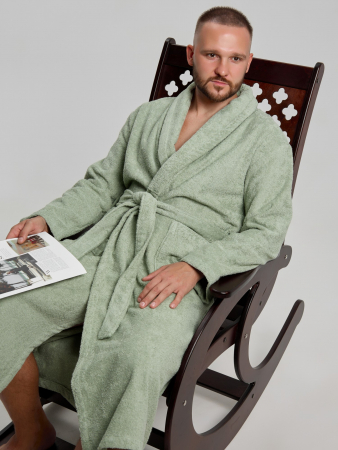 Халат мужской Комфорт-4 / светло-оливковый