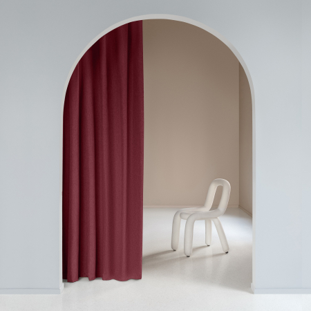 Комплект штор "Волшебная Ночь" Рогожка / Бордо