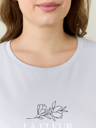 Женская пижама Рельеф-3 П-507 / светло-серый