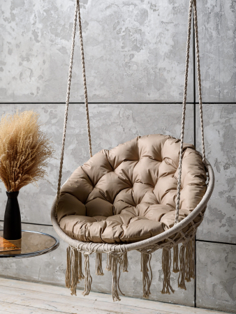 Круглая подушка для подвесных качелей (оксфорд) / Бежевый