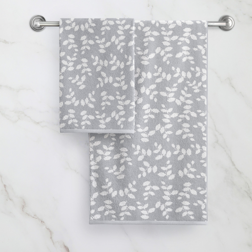 Махровое полотенце "Verossa" Verdi / серый, белый