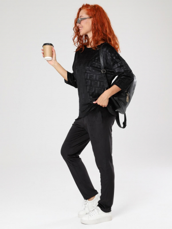 Женский костюм Вениса-Жаккард / черный