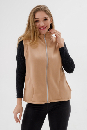 Жилет женский из футера / Капучино