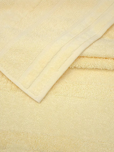 Махровое полотенце УЗ Софт м7019_04 / кремовое