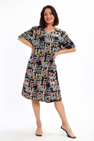 Женский халат 88146 / черный