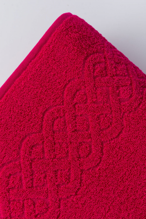 Полотенце махровое Донецкая Мануфактура Plait / Малина