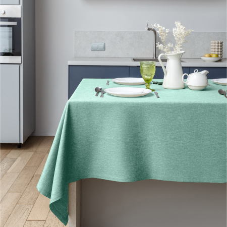 Скатерть рогожка "Волшебная Ночь" / Бирюза