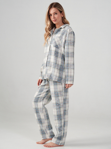 Женская пижама "Добрый вечер" 2163-Ф / Бирюзовый