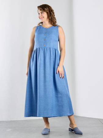 Женское платье "Женский каприз-1" / синий