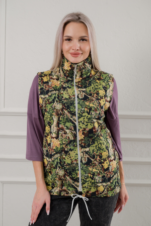 Жилет женский из футера / Клен