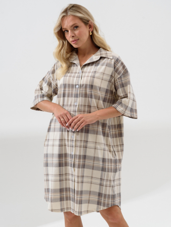 Женский халат "Комфорт" 2373-К / Бежевый