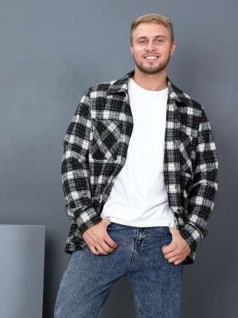 Рубашка мужская Никос / серый