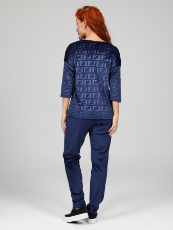 Женский костюм Вениса-Жаккард / синий