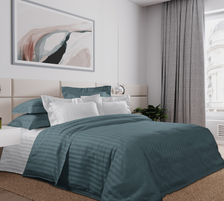 Постельное белье страйп-сатин ТМ Legends / Хвоя