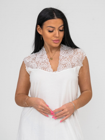 Ночная сорочка мод.1649/1 / Молочный