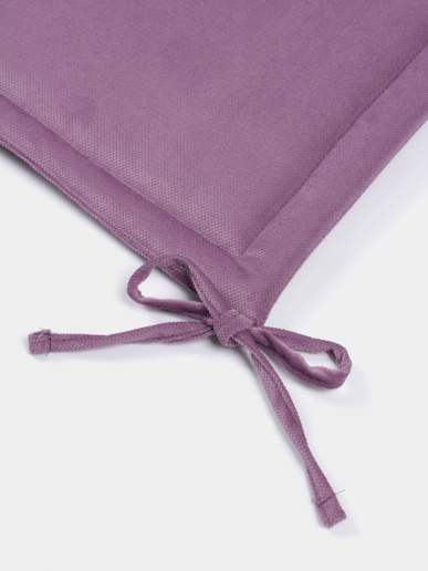 Комплект квадратных подушек на стул с завязками (4 шт.) арт. PKK / Фиолетовый