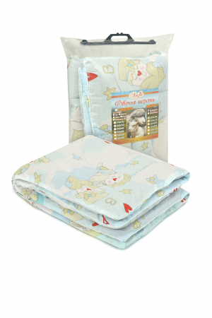 Одеяло стёганое детское бязь овечья шерсть 400 гр/м2