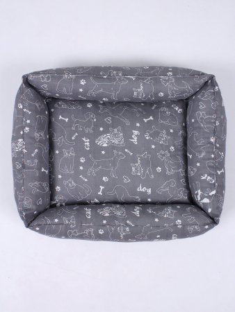 Лежанка для животных мелких пород арт. LDZ / Графит + графит