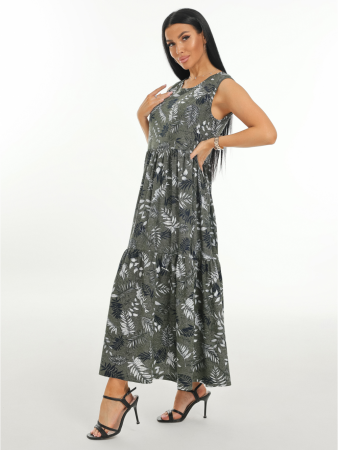 Женский сарафан Нежность / Темно-зеленый