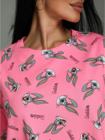 Женская футболка Ирбис / Розовый