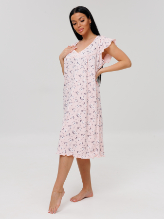 Женская сорочка Сор-71(К) / Розовый (цветы)