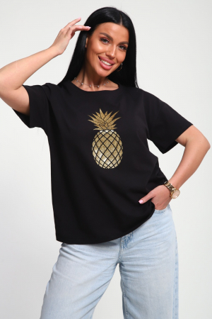 Женская футболка 85655 / черный