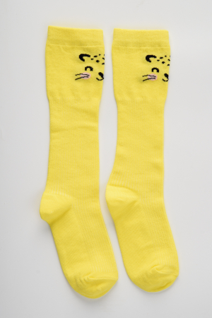 Детские гольфы Лео (набор 2 пары) / белый, желтый