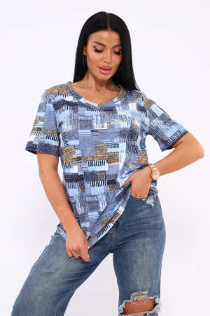 Женская футболка 35888 / голубой