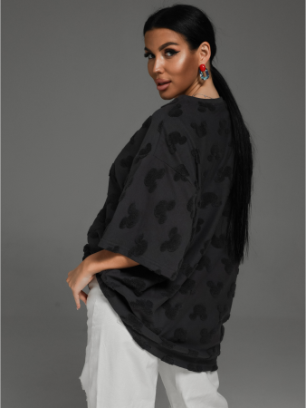 Женская футболка Ирбис / Махра, серый