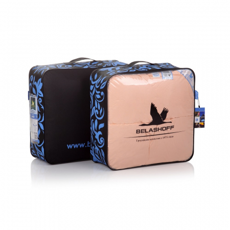 Одеяло пуховое кассетное сатин "Соната" всесезонное