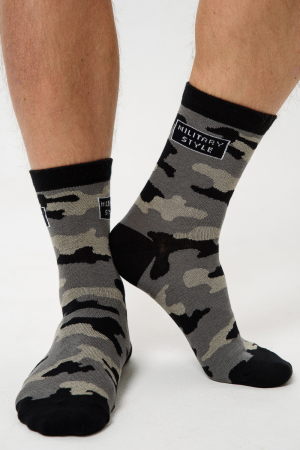 Носки стандарт мужские Милитари (набор 2 пары) / серый
