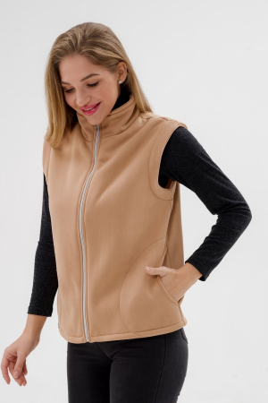 Жилет женский из футера / Капучино