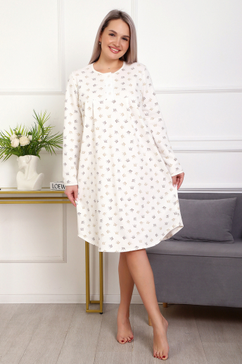 Женская сорочка 18060 / молочный