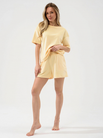 Женский костюм "Милана" (шорты) 2158-В / Желтый