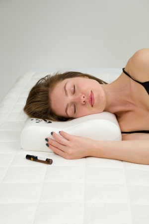 Подушка с эффектом памяти PandaHug форма волна 60x40x10/13 + аромароллер