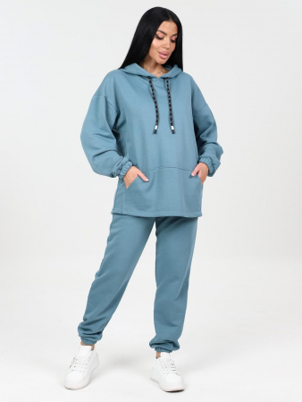 Костюм женский Домиан / серо-голубой